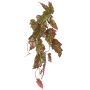 Plante artificielle Bégonia palmata OANFIR, tige, suspendue, rose-vert, 90 cm