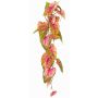 Anthurium artificiel MANFYR, tige, suspendu, rose-vert, 90cm