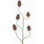 Branche artificielle de giroflée MARDUEN, vert-rose, 115cm, Ø5cm
