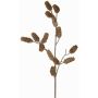 Branche de sapin décorative LONGIH avec pommes de pin, brun-blanc, 75cm