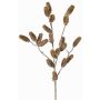 Branche de sapin décorative LONGIH avec pommes de pin, brun-blanc, 95cm