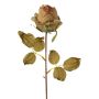 Fleur artificielle Rose GROLK, aspect sec, vert-brun, 45cm, Ø6cm