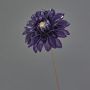 Faux dahlia LEOLANI, lilas foncé-électrum brillant, 60cm