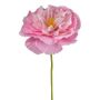 Fleur décorative Œillet PURKIF en papier, rose, 45cm
