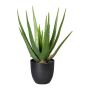 Plante succulente artificielle Aloe Vera KRONFA en pot décoratif, vert, 45cm