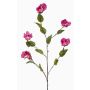 Branche décorative d'hibiscus KILFON avec fleurs, violet, 115 cm