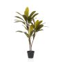 Plante artificielle Cordyline MEIKE, troncs artificiels, pot décoratif, vert, 105 cm
