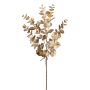 Branche artificielle Eucalyptus SLOFER, or métallique, 65cm