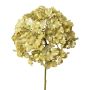 Fleur décorative Hortensia IGMYR, vert métallique, 65cm