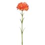 Fleur décorative Œillet ZENDIA, orange, 45cm