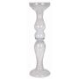 Vase décoratif en verre RACHEL sur pied, transparent, 80,5 cm, Ø 22 cm