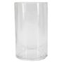 Vase cylindrique en verre SANSA OCEAN, recyclé, transparent, 20cm, Ø12cm