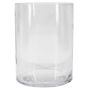 Vase cylindrique en verre SANSA OCEAN, recyclé, transparent, 20cm, Ø15cm