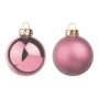 Boules de Noël CLARIBELLE, finition mate-brillante, lot de 30, vieux rose, Ø 6 cm