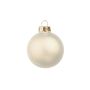 Boules de Noël CLARIBELLE, mates, 30 pièces, champagne, Ø 6 cm