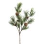 Branche artificielle Pin DRALMO avec des pommes de pin, vert, 120cm