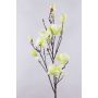 Branche de magnolia artificielle YONA, vert crème, 130 cm, Ø 5-15 cm