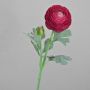 Renoncule artificielle CADISS, rose, 50 cm, Ø 7,5 cm