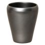 Vase conique pour orchidées NAZARABAD, céramique, anthracite, 17cm, Ø14cm