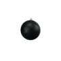 Boule de sapin de Noël ABELIA, 4 pièces, scintillant, noir, Ø10cm