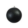 Boule de sapin de Noël CANELA, paillettes, noir, Ø20cm