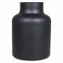 Vase de table en verre SIARA, noir mat, 20 cm, Ø 15 cm