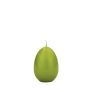 Bougies en forme d'œuf de Pâques LEONITA, vertes, vert, 6cm, 4,5cm, 7h - Fabriquées en Allemagne