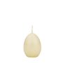 Bougies en forme d'œuf de Pâques LEONITA, crème, 6 cm, 4,5 cm, 7 h - Fabriquées en Allemagne