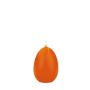 Bougies en forme d'œuf de Pâques LEONITA, orange, 6 cm, 4,5 cm, 7 h - Fabriquées en Allemagne