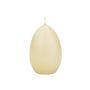 Bougies en forme d'œuf de Pâques LEONITA, crème, 9 cm, 6 cm, 16 h - Fabriquées en Allemagne