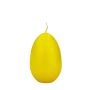 Bougies en forme d'œuf de Pâques LEONITA, jaune, 9 cm, 6 cm, 16 h - Fabriquées en Allemagne