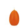 Bougies en forme d'œuf de Pâques LEONITA, orange, 9 cm, 6 cm, 16 h - Fabriquées en Allemagne