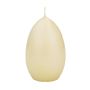 Bougies en forme d'œuf de Pâques LEONITA, crème, 12 cm, 8 cm, 40 h - Fabriquées en Allemagne