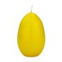 Bougies en forme d'œuf de Pâques LEONITA, jaunes, 12cm, 8cm, 40h - Fabriquées en Allemagne