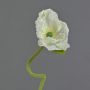 Fleur artificielle coquelicot ANKANG, crème, 70cm