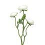 Fleur artificielle renoncule JIXIANG, blanc, 50cm