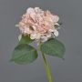 Fleur artificielle hortensia FUXIANG, rose-crème, 50cm