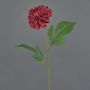 Fleur artificielle dahlia WANRU, rouge bourgogne, 50cm
