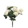 Fleur décorative rosier KAILIN sur piquet, crème, 40cm