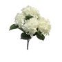 Fleur artificielle Hortensia LINJIA sur piquet, crème, 45cm