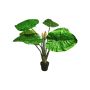 Fausse plante Alocasia Calidora SHIQI, fleurs, pot décoratif, vert, 105cm