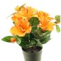 Fleur artificielle Hibiscus GUOXIAO, orange, 25cm