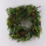 Couronne de sapin artificielle VIGGO, pommes de pin, boswellia, vert, Ø60cm