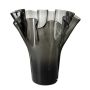 Vase à fleurs JODY EARTH en verre, gris, 35cm, Ø24cm