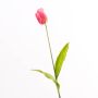 Tulipe en soie LENI, rose-vert, 85cm, Ø7cm