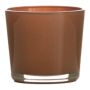 Pot en verre ALENA, brun toffee, 19cm, Ø19cm