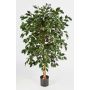 Ficus benjamina synthétique DECIO, troncs naturels, vert, 150cm