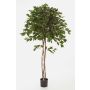 Ficus benjamina synthétique KURO, troncs naturels, vert, 210cm