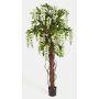 Fausse glycine ARIANA, vrais troncs, fleurs, blanc, 180cm