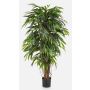 Longifolia synthétique PARI, troncs naturels, vert, 180cm